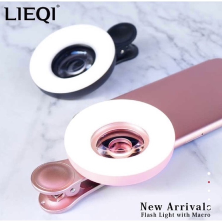 Lens Sáng Chụp Ảnh Mi LIEQI - 3 chế độ sáng,kính phóng nét.