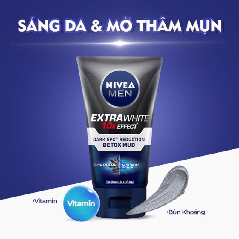 Sữa rửa mặt nam bùn khoáng NIVEA