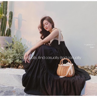 Đầm maxi đũi 2 dây cột nơ cực xinh!