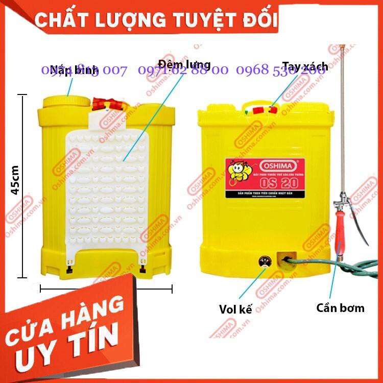 Bình Xịt Điện, Máy phun thuốc trừ sâu, công trùng Oshima OS20 giá rẻ, bền bỉ, chất lượng tốt Giá cực Chất