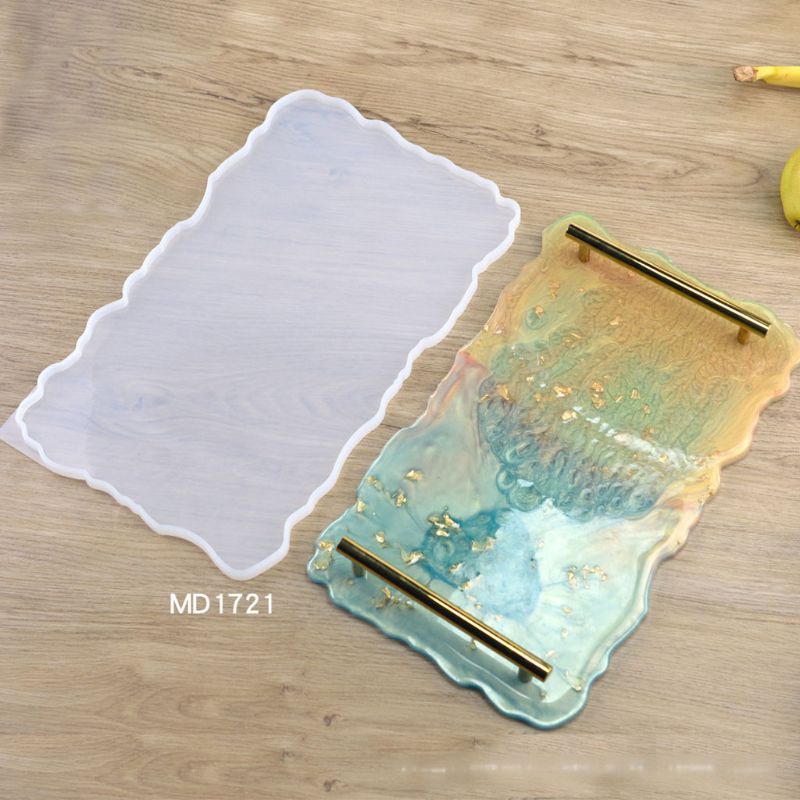 ✿ Khuôn Làm Đế Lót Ly Bằng Silicone Họa Tiết Mã Não Độc Đáo