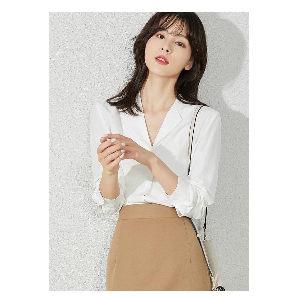 [Mã FAMAYWA giảm 10K đơn 50K] Áo Sơ Nữ Cổ Vest - Áo Sơ Mi Nữ Công Sở Thời Trang Đẹp | BigBuy360 - bigbuy360.vn