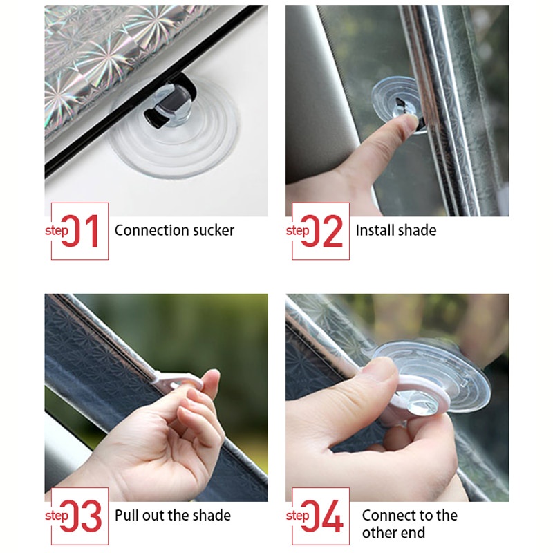 Tấm che nắng SEAMETAL 50x125 chống thấm nước có thể gấp gọn tiện lợi cho xe hơi