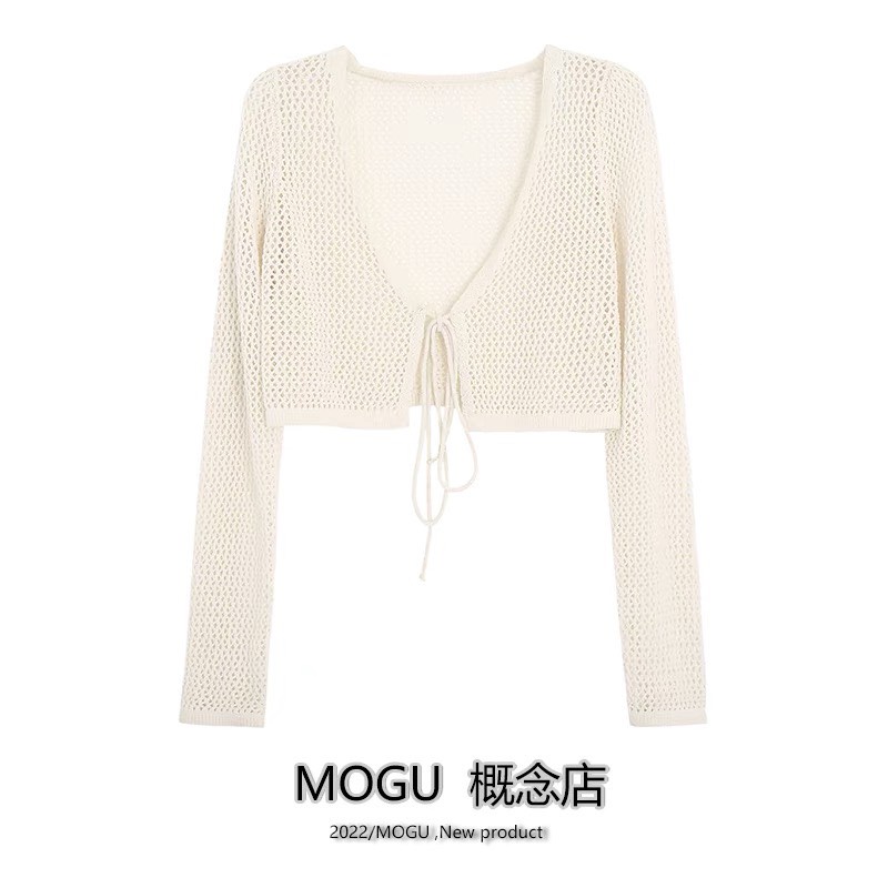Áo khoác lưới đi biển buộc dây Forgirl tay dài hottrend 2022