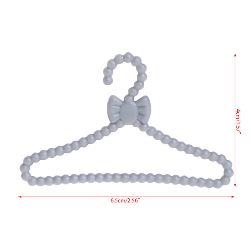 Set 10 Giá Đỡ Treo Quần Áo Cho Búp Bê