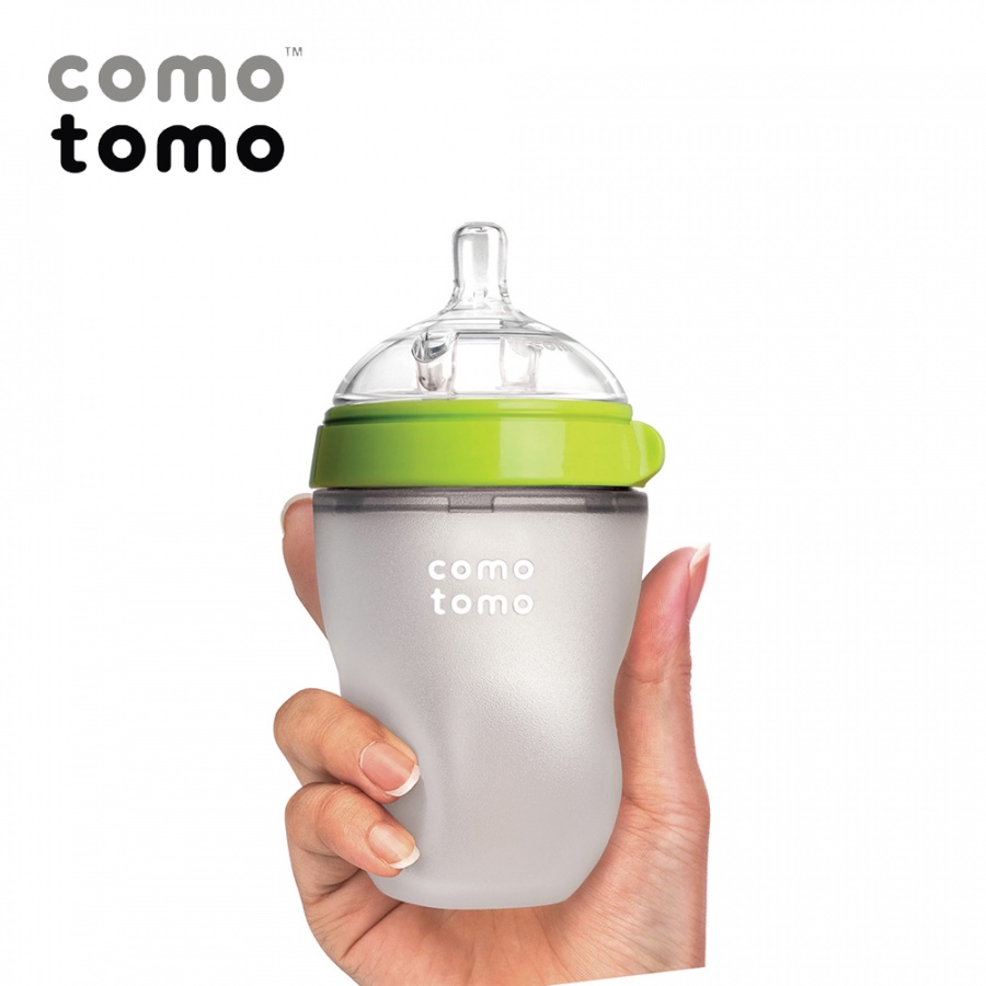 Bình sữa Comotomo chính hãng 150ml/250ml chất liệu silicone cao cấp, mềm mại như ti mẹ