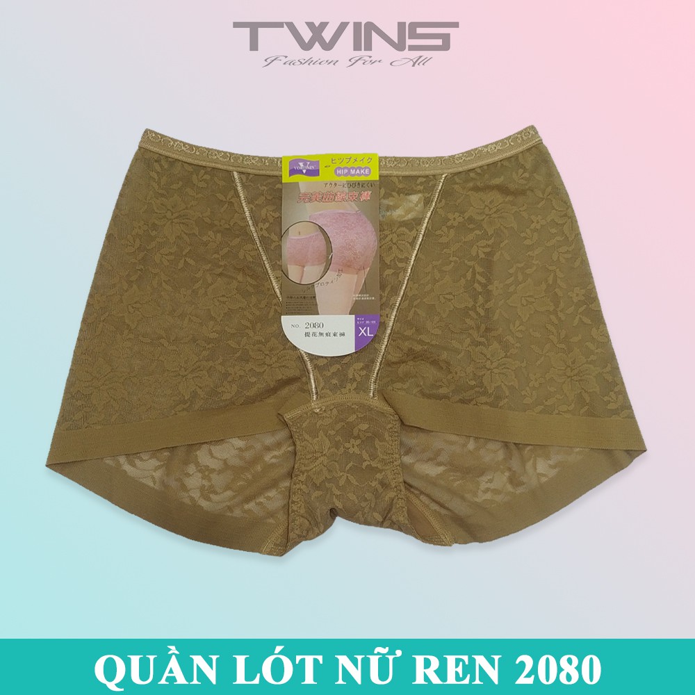 Quần lót nữ ren sexy cao cấp cạp cao Voronin 2080 không lộ đường may ôm bụng mềm mại size 60kg-65kg