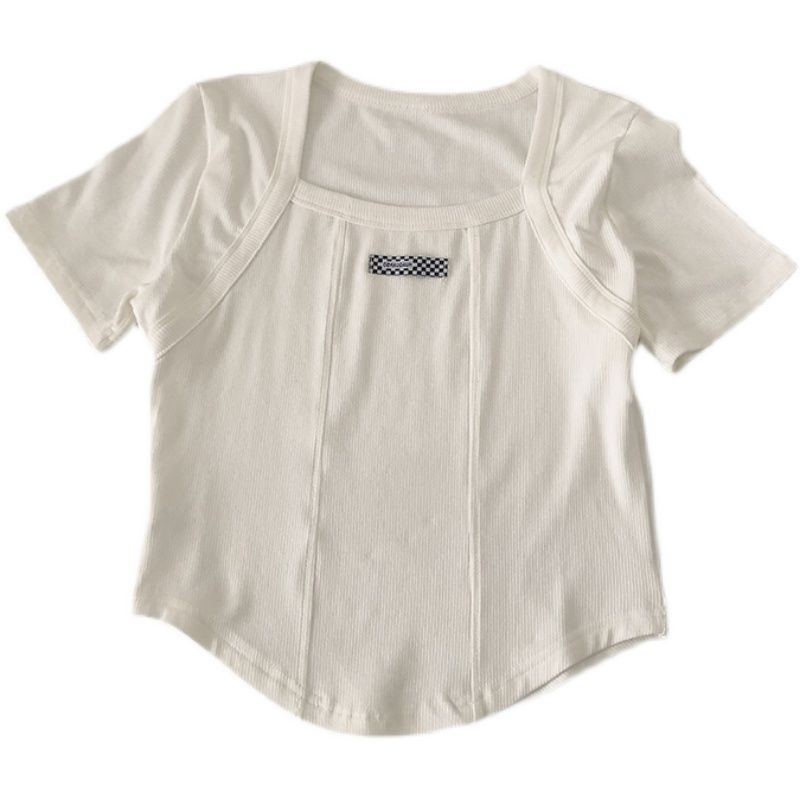 Áo Thun Ngắn Tay Cổ Vuông 2022 JL-TX-260