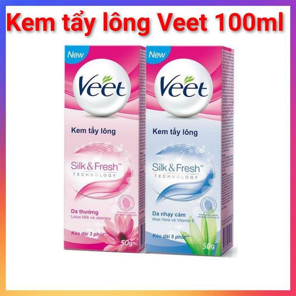 Kem Tẩy Lông Veet 50ml Giúp Tẩy Lông Hiệu Quả Và An Toàn Cho Da