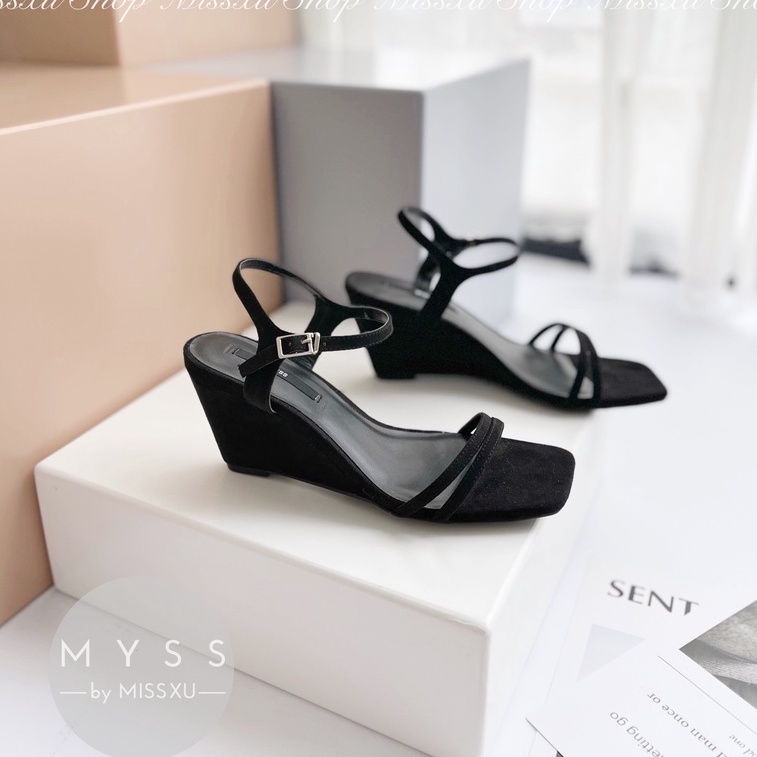 Giày sandal nữ 2 dây đế xuồng 7cm thời trang MYSS - SD110