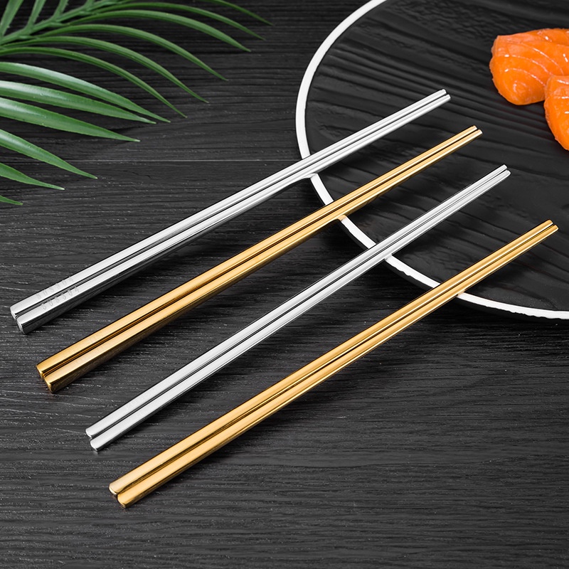 Bộ Đũa Inox 304 Chopstick Thép Không Gỉ Chất Lượng Cao Nhà Hàng