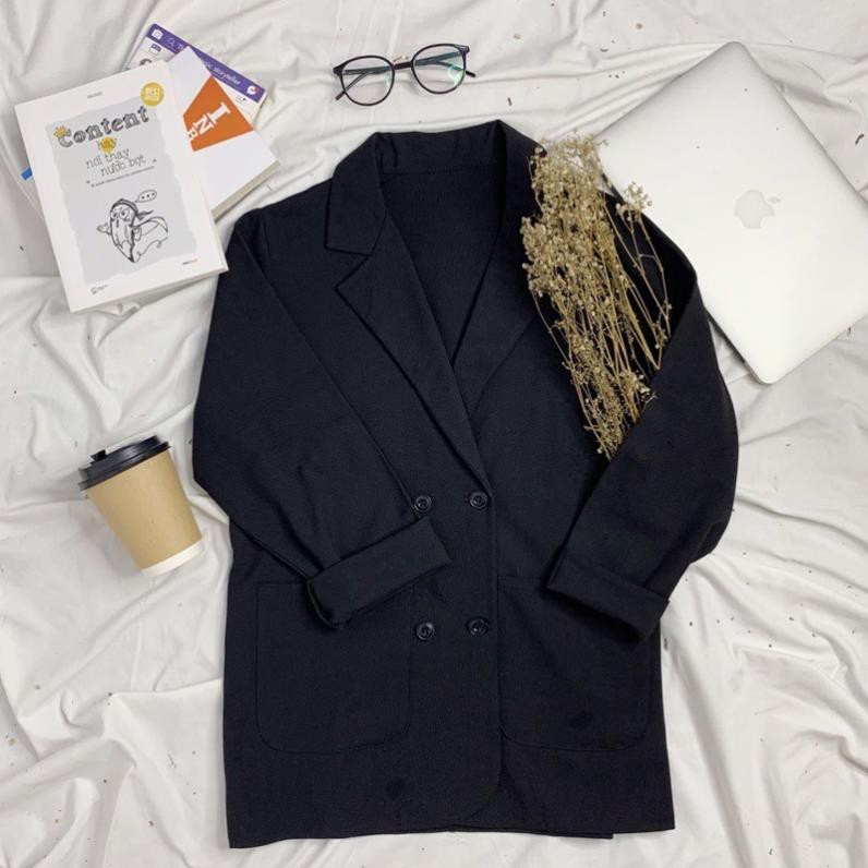 Áo blazer vải vintext 1 lớp đay dặn | BigBuy360 - bigbuy360.vn