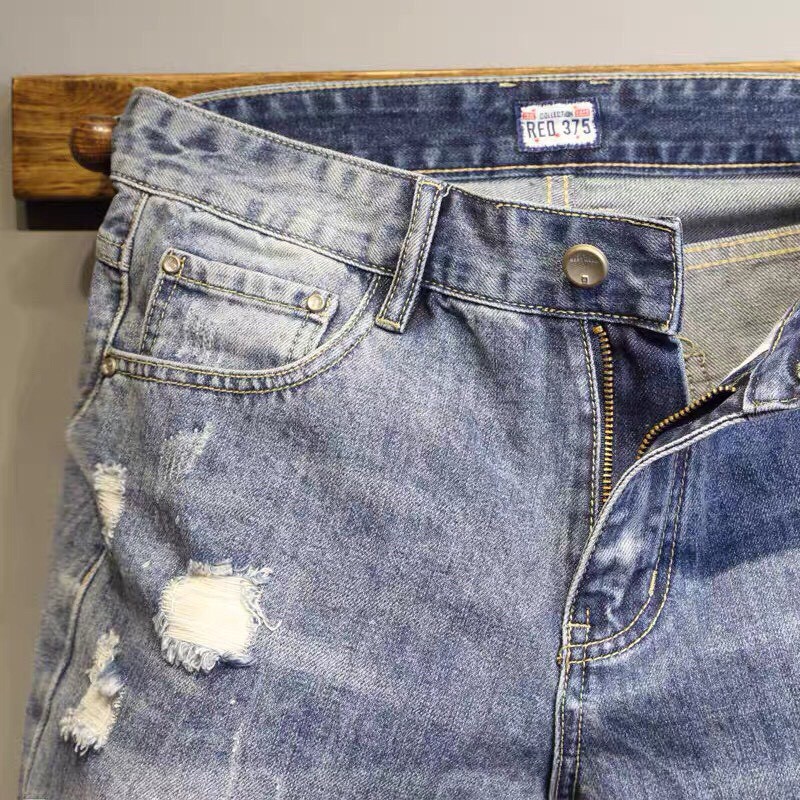 QUẦN JEAN RÁCH BỤI PHONG CÁCH HÀN QUỐC QUẦN SHORT JEAN