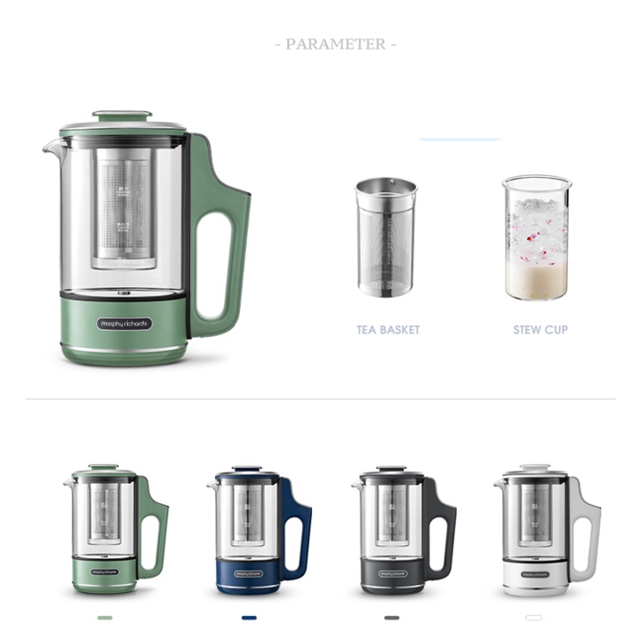 Bình đun nước, pha trà, hâm cháo đa chức năng Morphy Richards MR6086 - HÀNG CHÍNH HÃNG