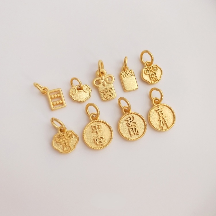 Thẻ Vàng Cát Màu Sắc Mạnh Mẽ Dùng Làm Mặt Dây Chuyền/Vòng Tay diy