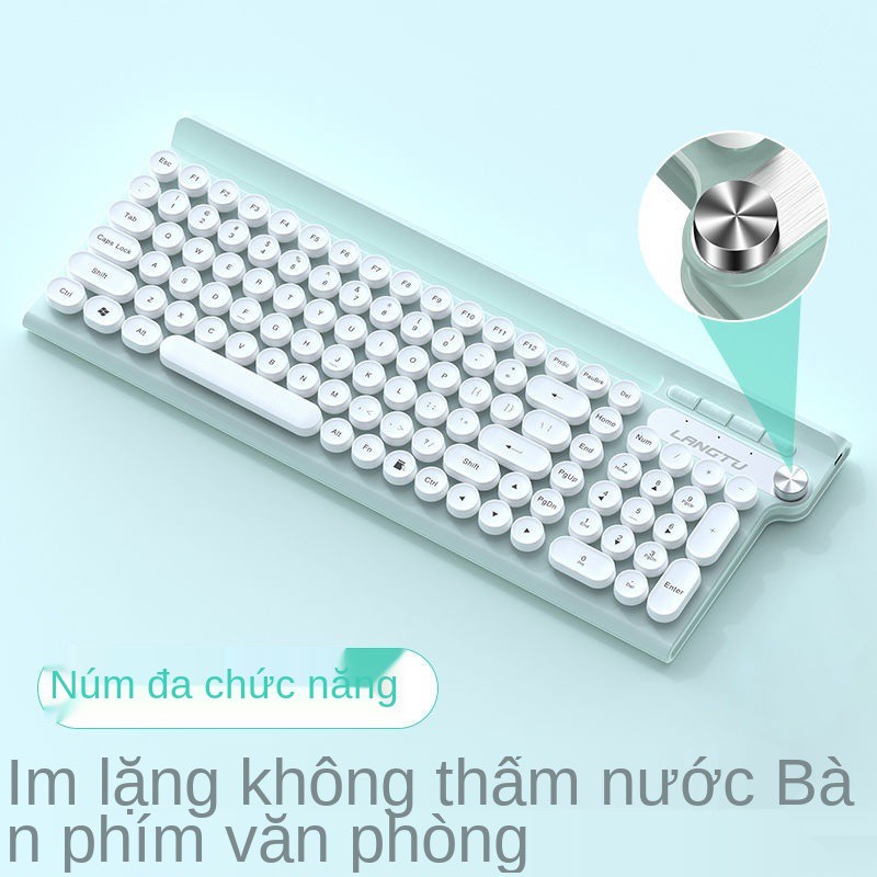 Bộ bàn phím và chuột Langtu máy tính xách tay chơi game bên ngoài cô gái dễ thương văn phòng đặc biệt gõ tĩnh | BigBuy360 - bigbuy360.vn