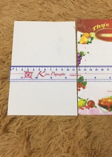 Giấy viết thực đơn bìa cứng
