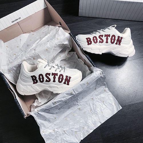 Giày_MLB Boston, Giày Sneaker Boston Da Bò Cao Cấp Đế Cao Tăng Chiều Cao Full Box Bill | WebRaoVat - webraovat.net.vn