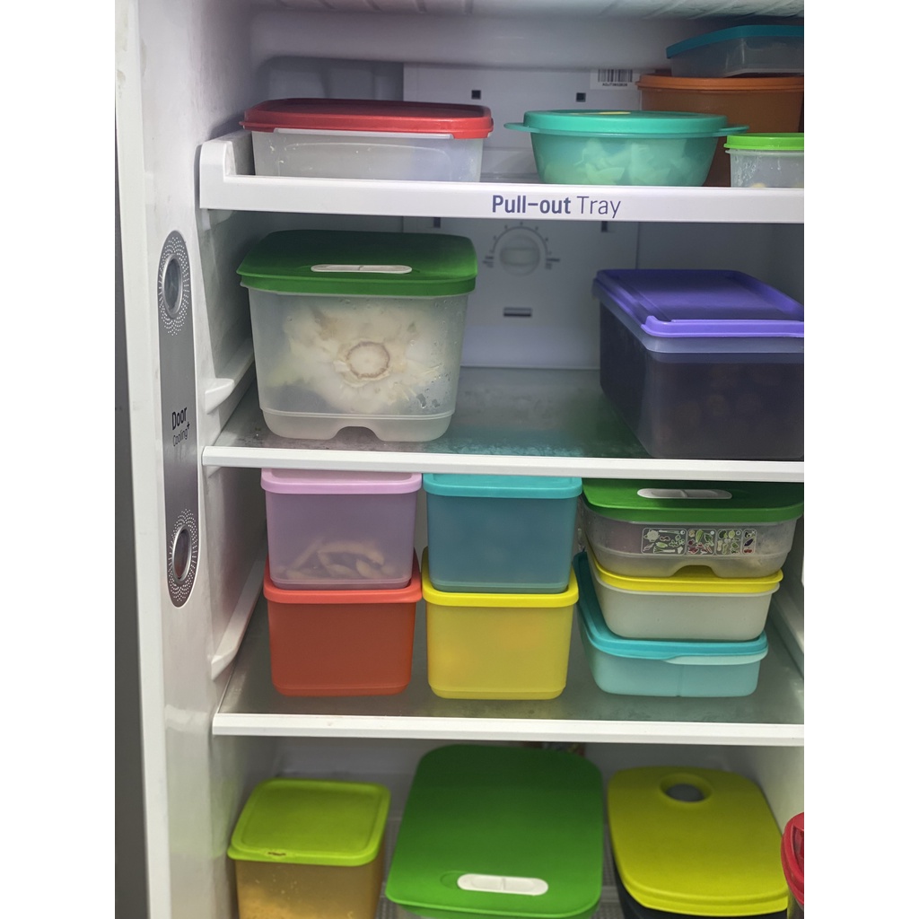 Bộ Hộp Bảo Quản Thực Phẩm Tupperware Medium Square Round 4 Hộp