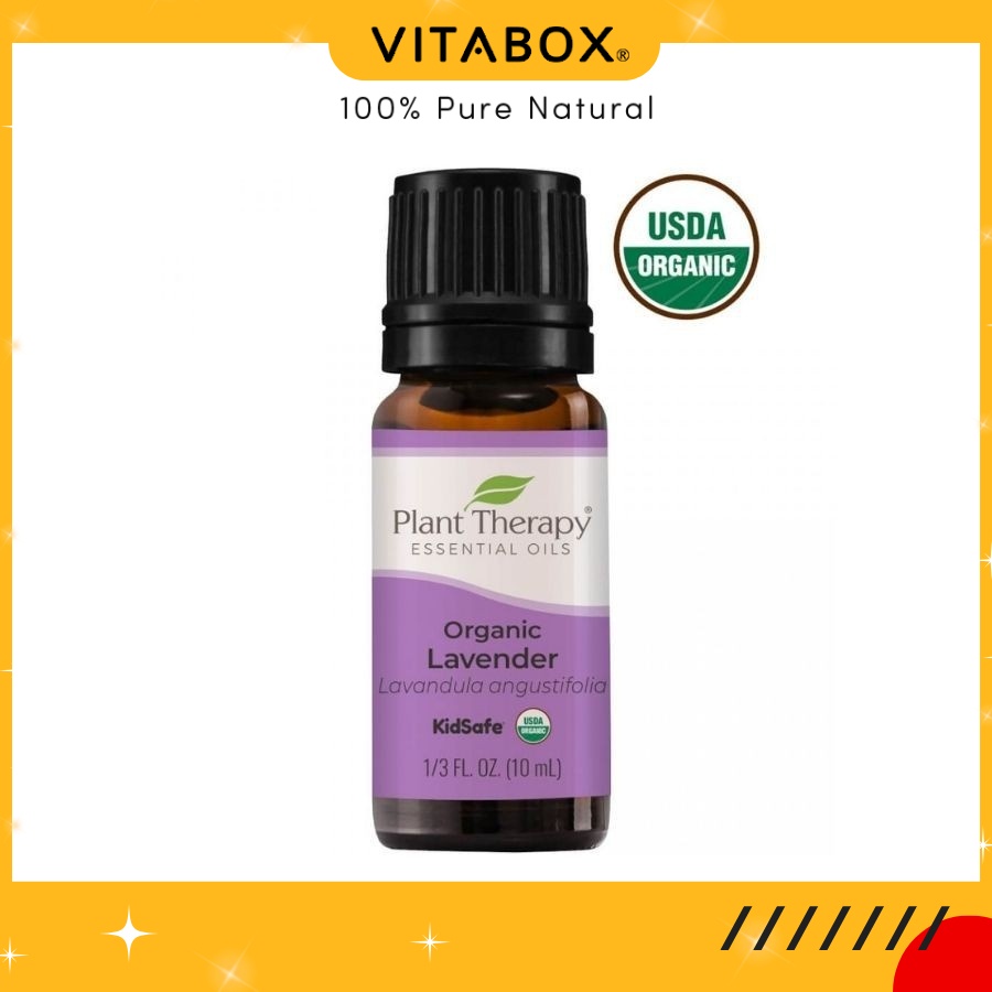 Plant Therapy - Tinh Dầu Hoa Oải Hương Hữu Cơ - Lavender Organic KidSafe Essential Oil - 10mL