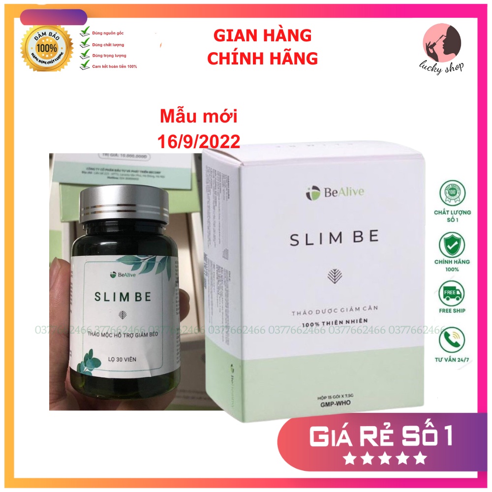 Giảm Cân SLIM BE của BEALIVE Giúp Giảm Cân An Toàn (mẫu mới nhất)