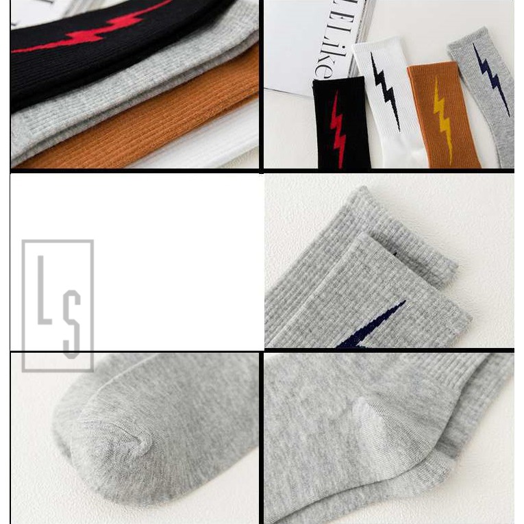 Vớ ulzzang tia sét unisex cổ cao [SHOPEE TRỢ GIÁ]