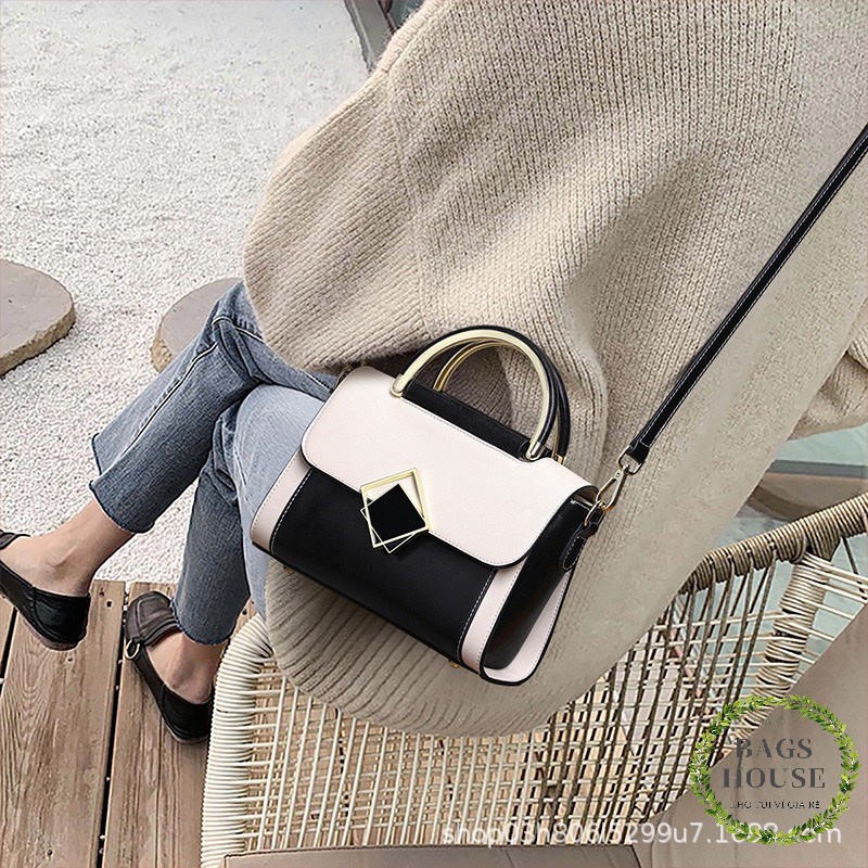 Túi xách nữ khóa xéo thời trang đeo chéo xách tay TXKXEO02 - Ảnh Thật