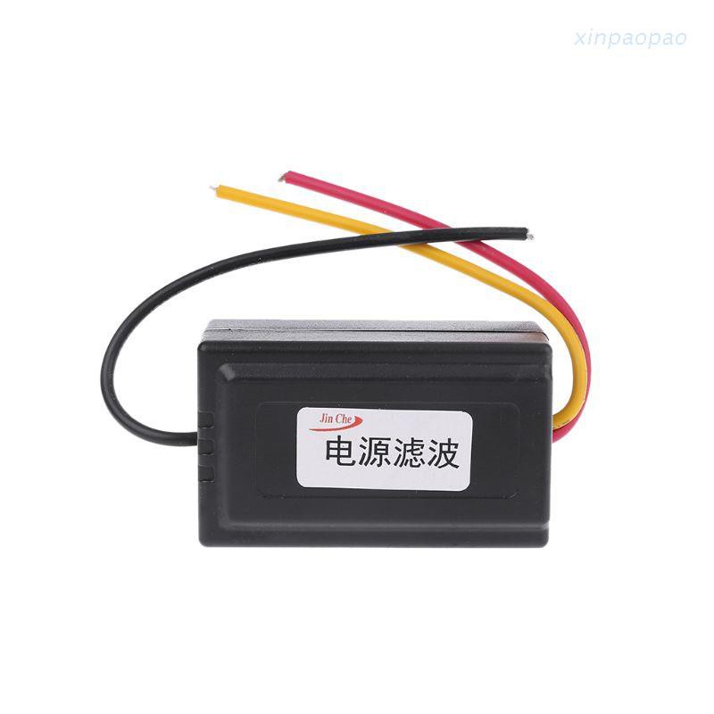 Bộ Lọc Nguồn Âm Thanh Dc 12v Bằng Nhựa Màu Đen Cho Xe Hơi Vea22P