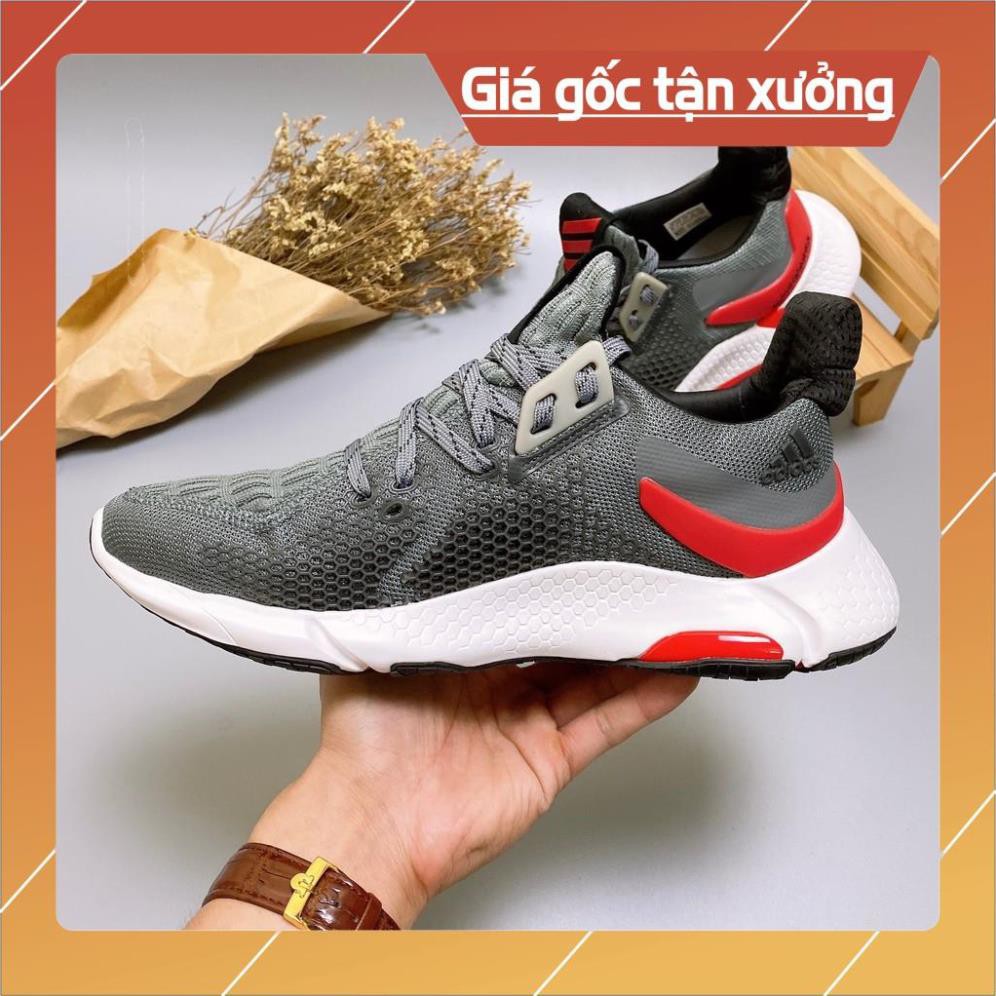 [FreeShip+Giá Hủy Diệt] Giầy Alphabounce xịn sò Full phụ kiện, Giày thể thao nam nữ Sneaker Alphabounce 2020 xám đỏ