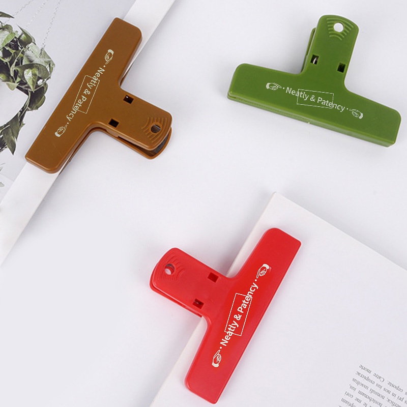 Kẹp Giữ Giấy Bằng Nhựa Phong Cách Retro Sáng Tạo