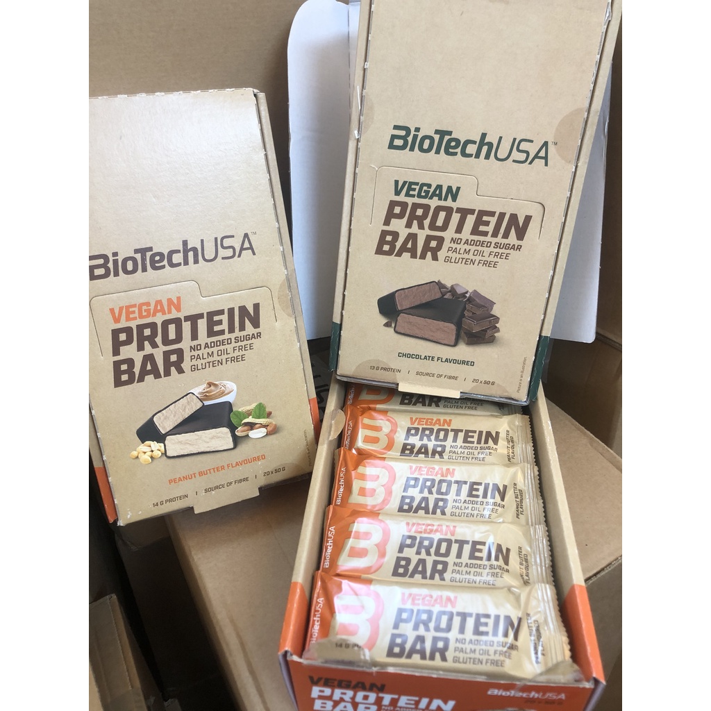 Thanh Bánh Vegan Protein Bar BiotechUSA 50g