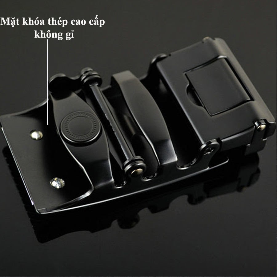 Thắt Lưng Nam, Dây Nịt Da CT01 Cao Cấp, Khóa Kim Loại Tự động, Bản 3,5cm, Phù Hợp Mặc Quần Âu, Thời Trang Công Sở