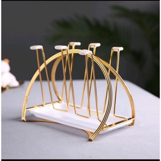 Combo bình nước + giá úp cốc +10 chén quai