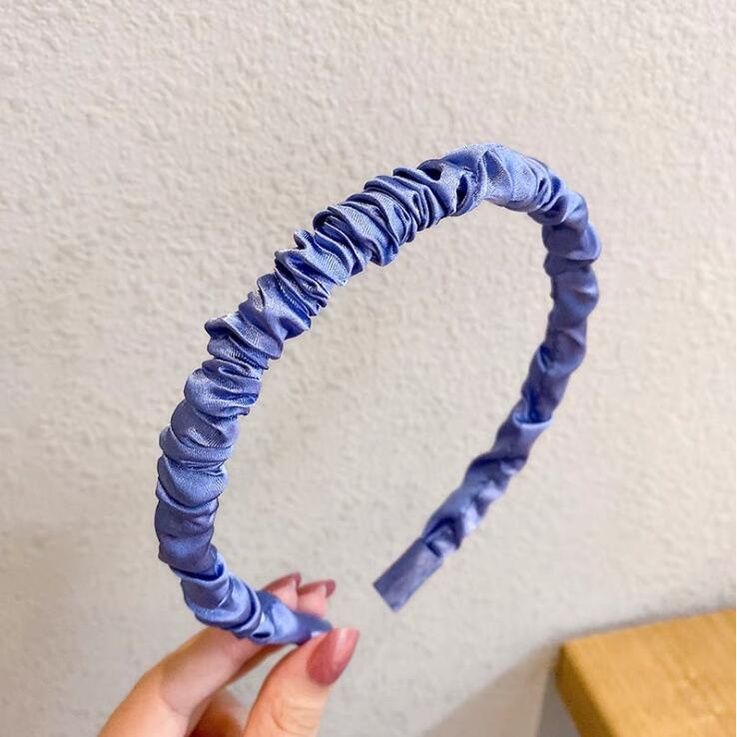 Dễ Thương Băng Đô Vải satin Xếp Ly Xinh Xắn Cho Nữ