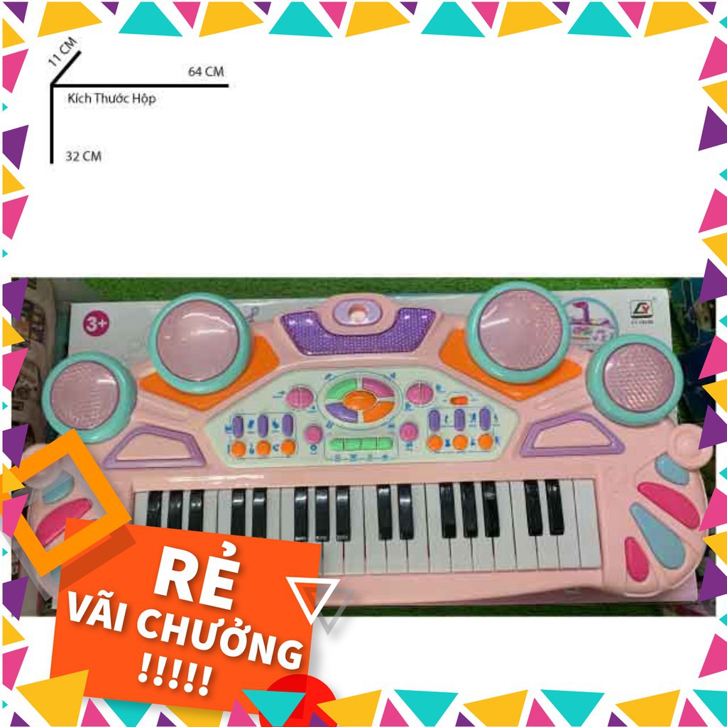 [tongkhotruongtien]  Đàn piano mini 37 phím cho trẻ em + Microphone - CY7004B