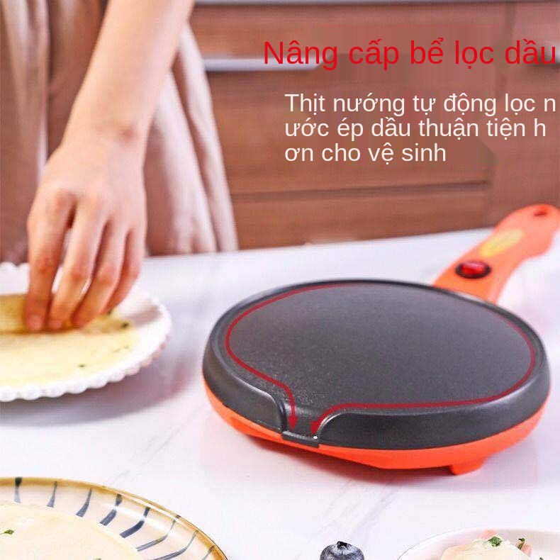 Máy làm bánh đa năng, crepe, chảo nướng điện gia dụng, gói chả giò, bột tràm, crepe mini tự động, xèo