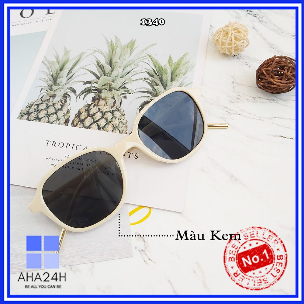 Mắt kính oval hàn quốc nhựa dẻo cao cấpFREESHIPgọng kính mát nữ unisex thời trang AH1340
