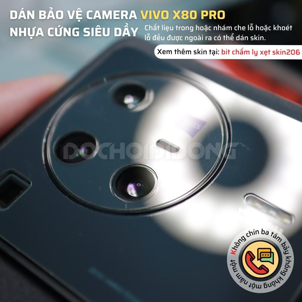 Miếng dán bảo vệ Camera Vivo X80 Pro tăng cường lực chống vỡ nguyên liệu nhựa nano cao cấp