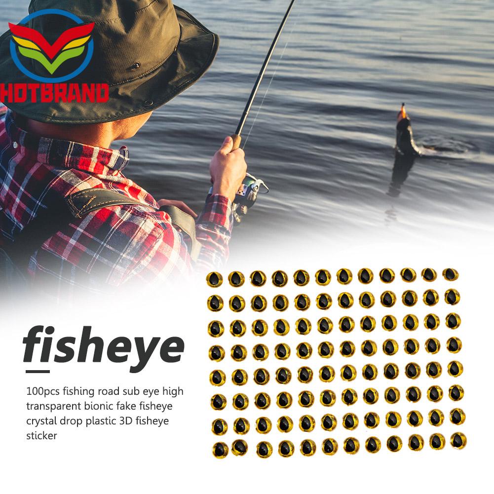 Set 100 Mắt Cá 3D Giả Dùng Để Câu Cá