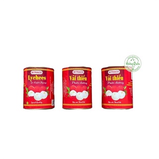 Vải thiều ngâm Bitraco ( lon đỏ) -560gr (lon)