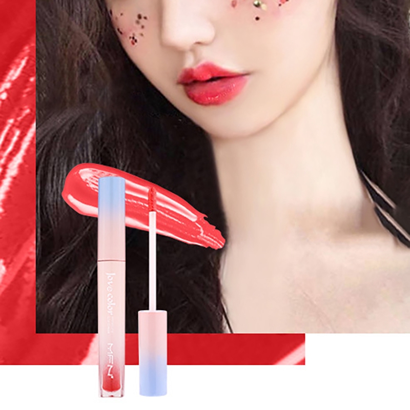 [Hàng mới về] Son bóng dưỡng ẩm chống thấm nước không phai màu trang điểm thời trang jp5