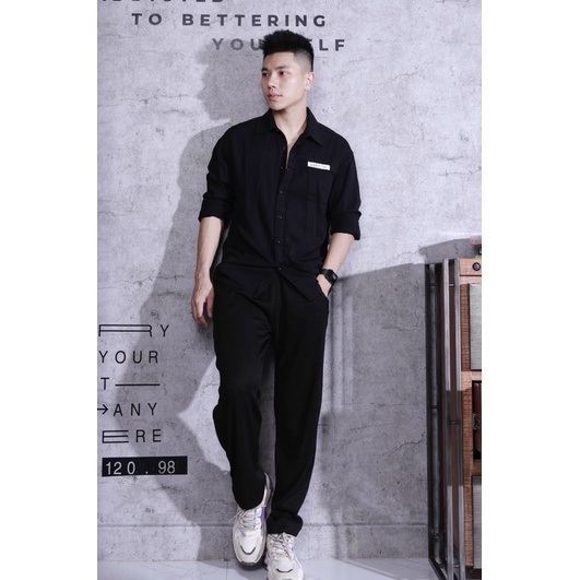 Sơ mi trơn đơn giản form suông rộng thời trang Nô Store