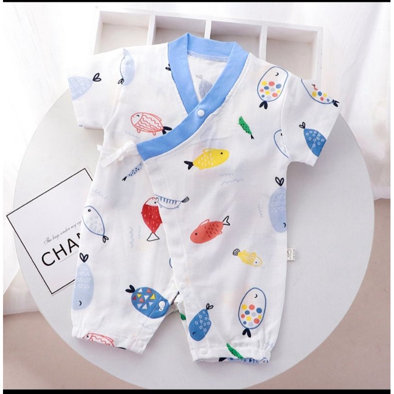 bộ body đùi kimônô cotton cộc cho bé trai/gái