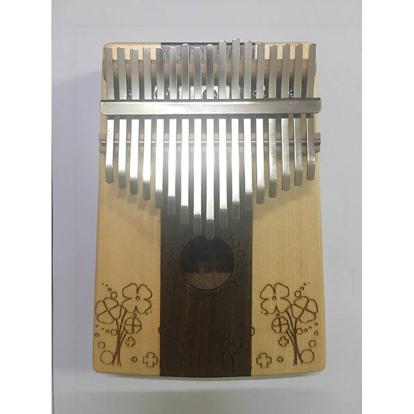 Đàn Thumb Piano Yael Clover trơn 17 phím cao cấp - Kalimba 17 keys - HÀNG CÓ SẴN