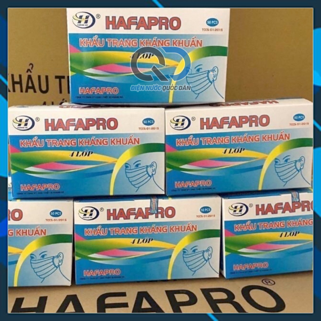[GIÁ RẺ QUỐC DÂN] KHẨU TRANG Y TẾ 4 LỚP HAFAPRO