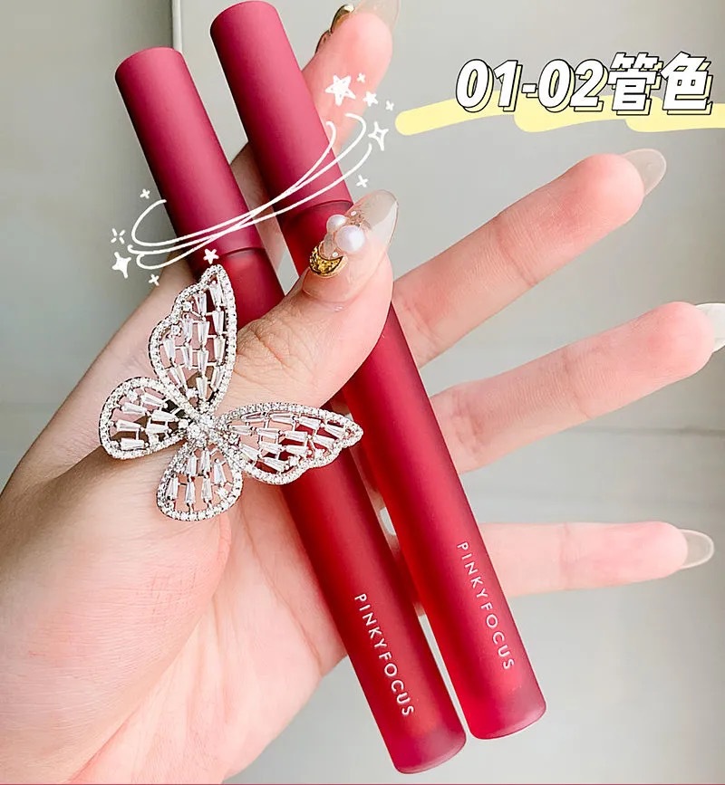 (Hàng Mới Về) Son Kem Lì Dưỡng Ẩm Trang Điểm Chuyên Nghiệp Pinkyfocus | BigBuy360 - bigbuy360.vn