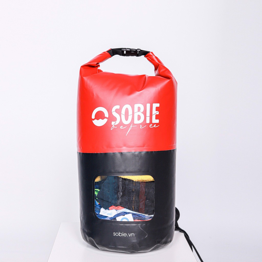 [Mã BMBAU50 giảm 7% tối đa 50K đơn 99K] Túi Chống Nước Dry Bag 20L Đỏ Đen Sobie