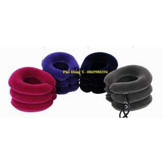 Đai cổ hơi kéo giãn đốt sống cổ cao cấp- màu xám