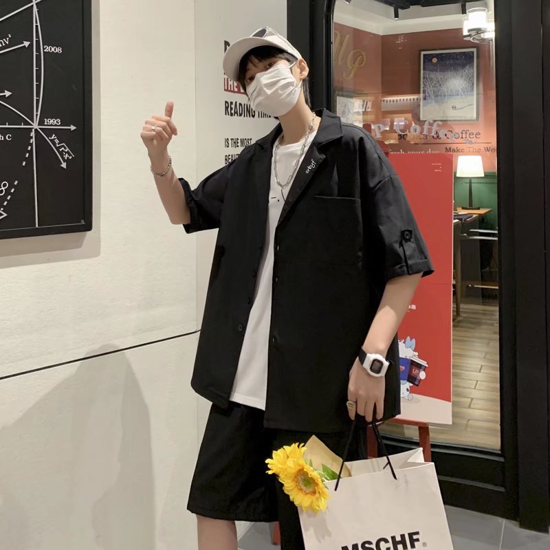 Set Áo Thun Cotton + Quần Short Thời Trang đồ bộ nam Hàn Quốc bộ quần áo nam Đơn Giản bộ thể thao nữ