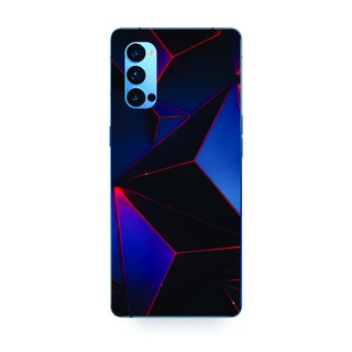 Miếng Dán Skin 3D mặt lưng OPPO reno 5 / reno 4 / reno 4pro chống trầy xước, hình ảnh 3D sắt nét